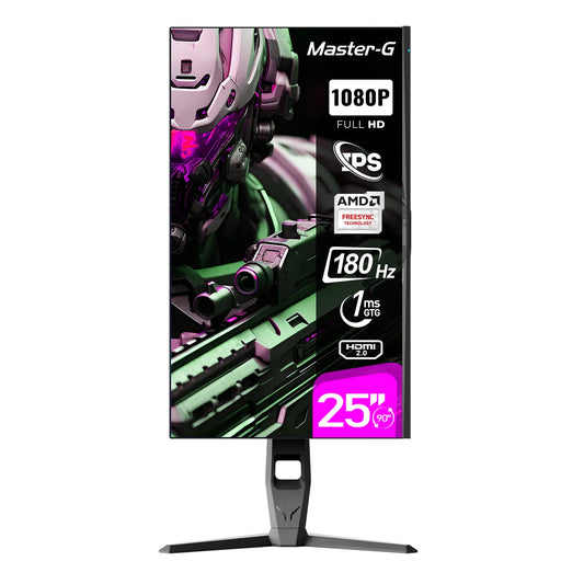 Monitor Gamer 25" FHD IPS Pivote 90 180Hz 1Ms MGMG2540