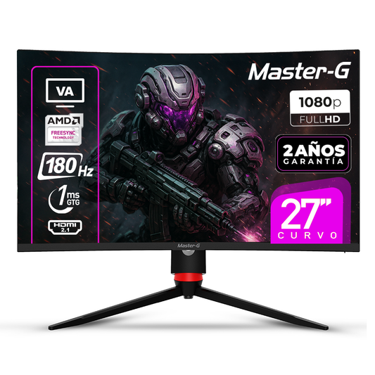 Monitor Gamer 27" Curvo FHD 1080 VA 180Hz 1Ms MGMG2740C