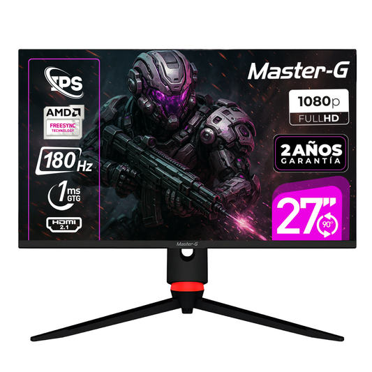 Monitor Gamer 27" FHD IPS Pivote 90 180Hz 1Ms MGMG2740