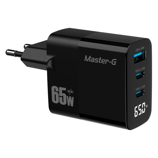 Cargador Portátil Carga Rápida 65w + Cable USB-C Master-G
