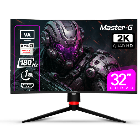 Monitor Gamer 32" Curvo QHD 1440 VA 180Hz 1ms MGMG3240CQ