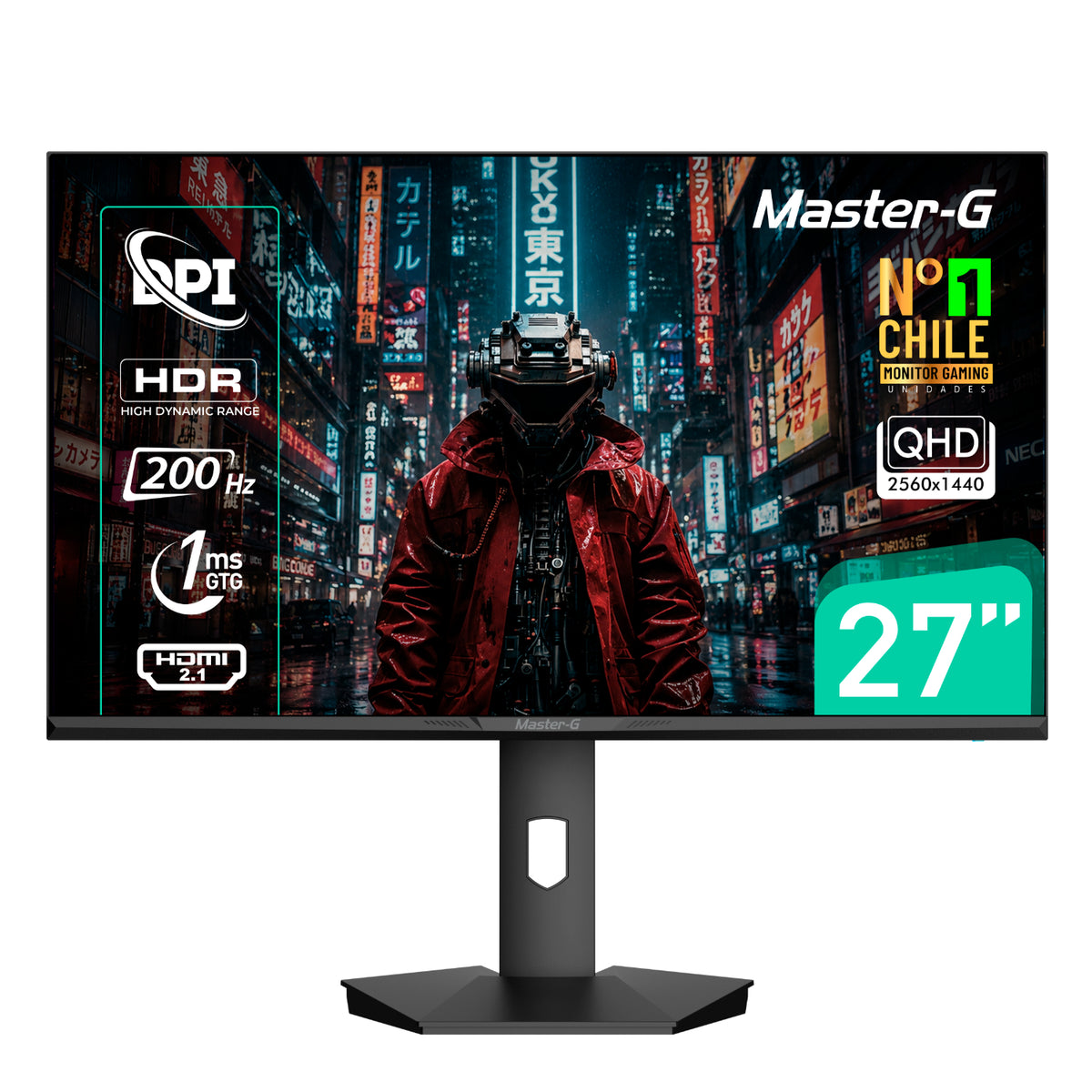 Monitor Gamer 27" QHD IPS Pivote 90 200Hz 1Ms MGMG2750Q