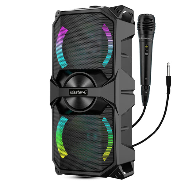 Parlante Karaoke Bluetooth Luxor 6,5” X2 con Micrófono
