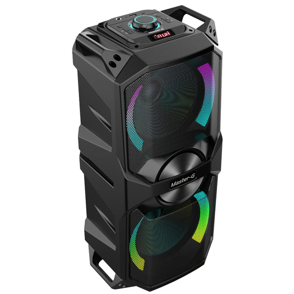 Parlante Karaoke Bluetooth Luxor 6,5” X2 con Micrófono vista 2