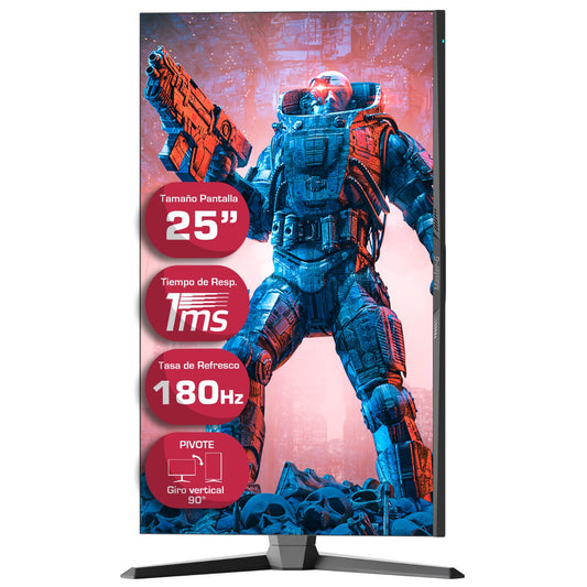 Monitor Gamer 25" FHD IPS Pivote 90 180Hz 1Ms MGMG2540