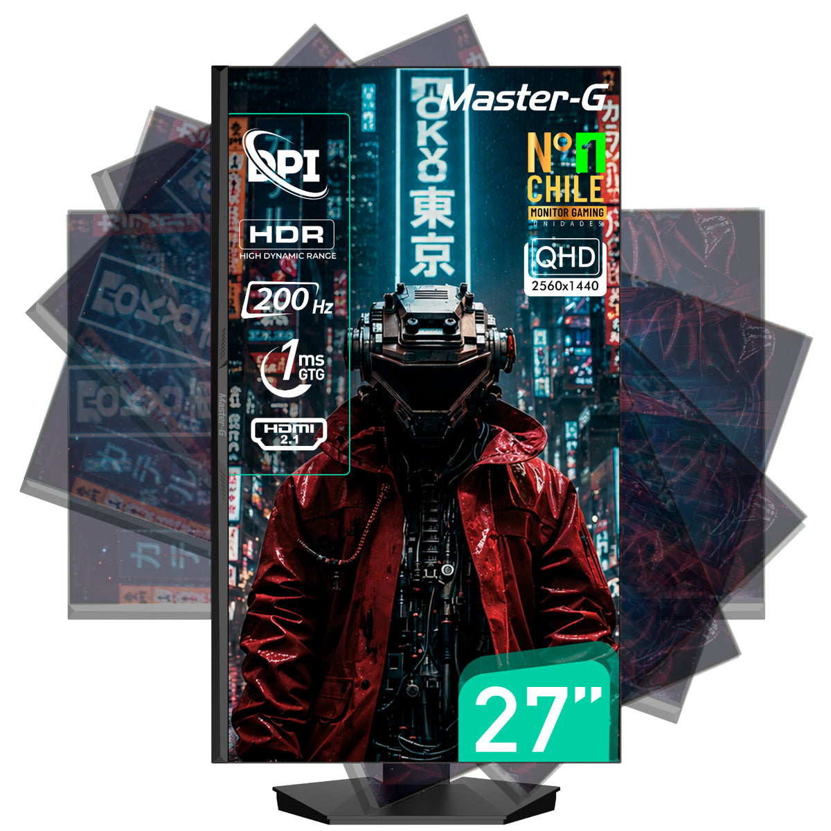 Monitor Gamer 27" QHD IPS Pivote 90 200Hz 1Ms MGMG2750Q