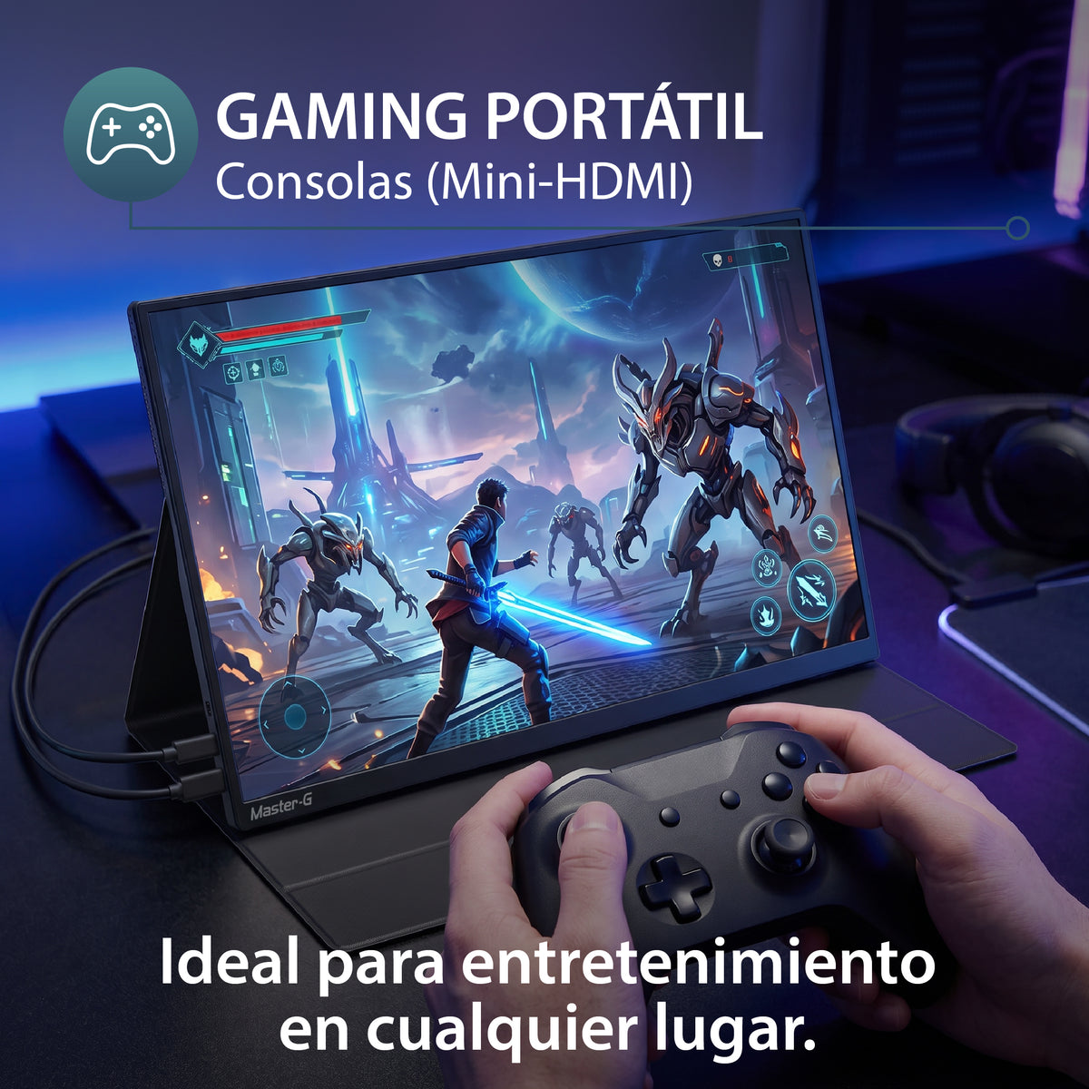 Monitor Portátil 15,6" FHD IPS 60hz 4ms MGMPNOMAD Master-G