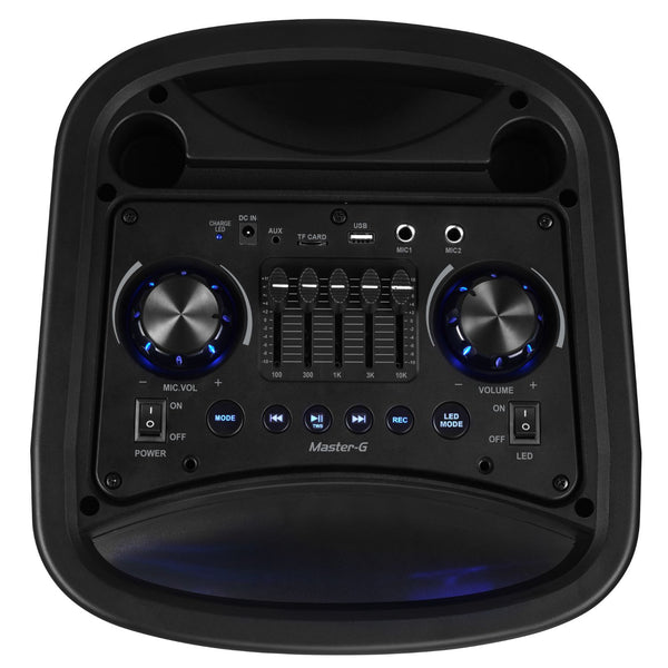 Parlante Karaoke Bluetooth 8" x2 60W vista 3