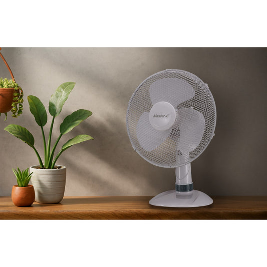 Ventilador de Sobremesa 16" 40W MGTF12B Blanco Master-G